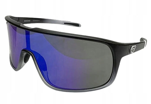 Volcom Matte Black Clear Fade/Gray Blue Mirror