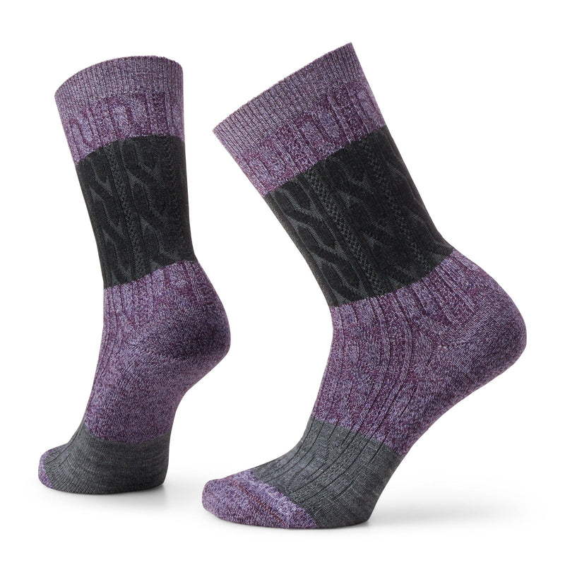 Load image into Gallery viewer, Smartwool Everyday Color Block Cable Crew Sock
