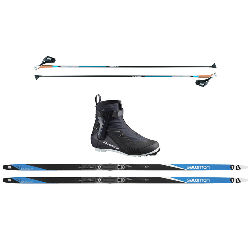 Load image into Gallery viewer, Salomon Beginner Skate Ski Package
