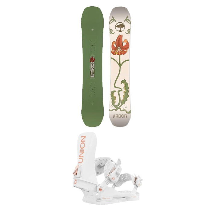 Load image into Gallery viewer, Arbor Women&#39;s Swoon Decon Snowboard 2025 + Union Women&#39;s Juliet Snowboard Binding 2025
