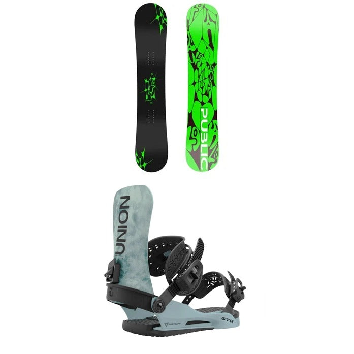 Load image into Gallery viewer, Public General PUBLIC Snowboard 2025 + Union STR Snowboard Binding
