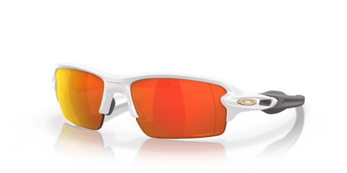 Oakley Flak 2.0 Matte White Sunglasses w/ Prizm Ruby Polarized Lens