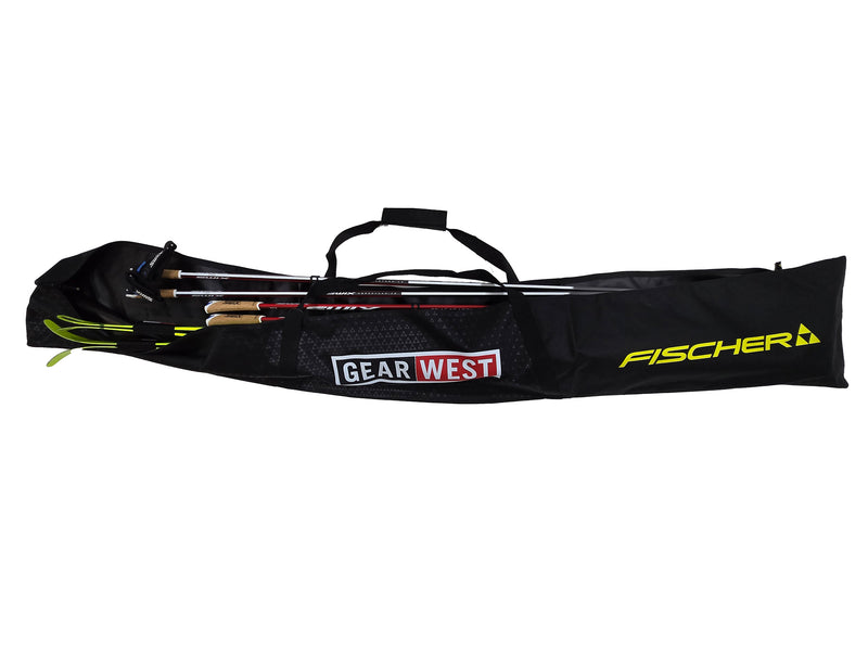 Load image into Gallery viewer, Fischer Gear West XC Ski Bag Economy 3 Pair 210cm Black
