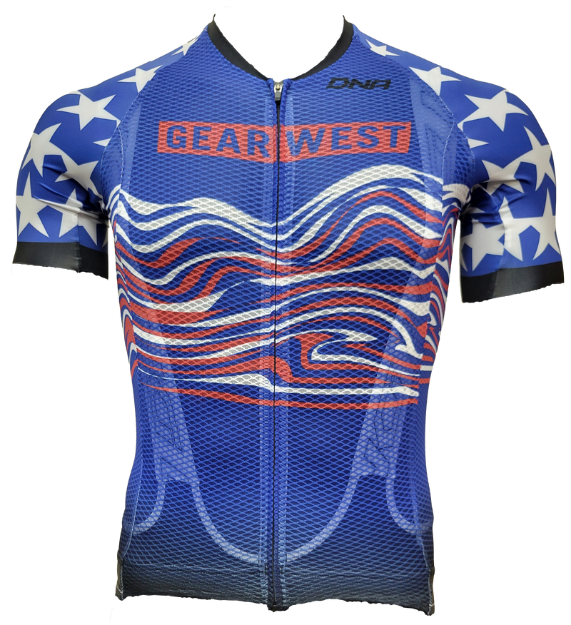 Load image into Gallery viewer, Gear West Men&#39;s DNA Cycling Race Day SS Jersey
