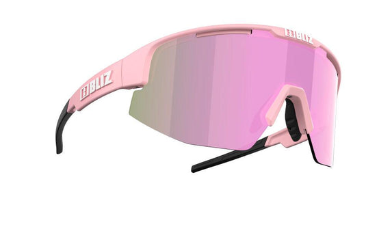 Bliz Matrix Matte Powder Pink Small w/Brown Rose Multi Lens - Gear West