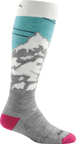 Darn Tough Women's Yeti Over-The-Calf Lightweight Sock in Glacier Size Medium - Gear West