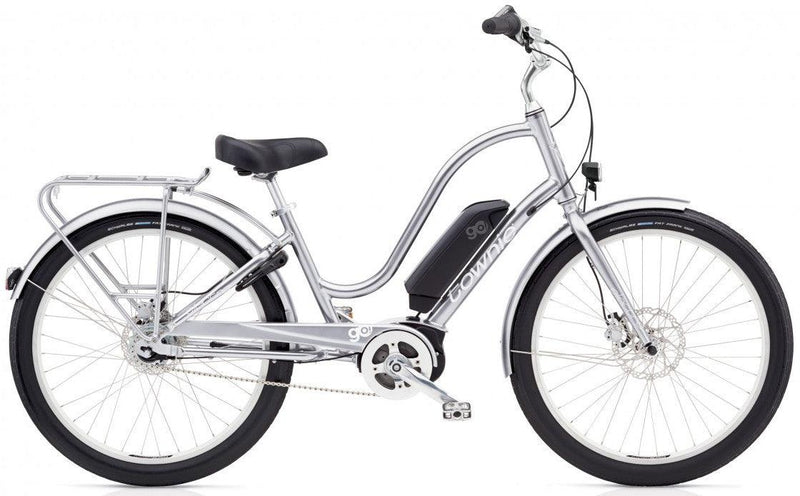 Load image into Gallery viewer, Electra Townie GO! 8I Step Thru - Polished Silver - Gear West
