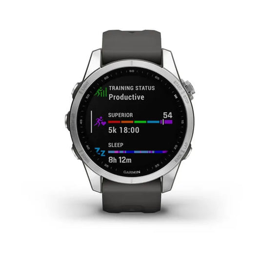 Garmin Fenix 7S Standard Edition with Silver Graphite Band - Gear West