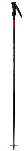 Kerma Vector Ski Pole in Black/Red - Gear West