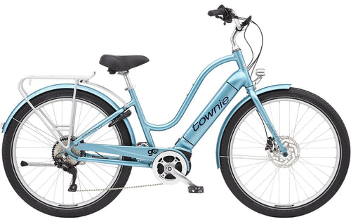 Townie Path Go! 10D EQ Step-Thru - Aqua Metallic - Gear West